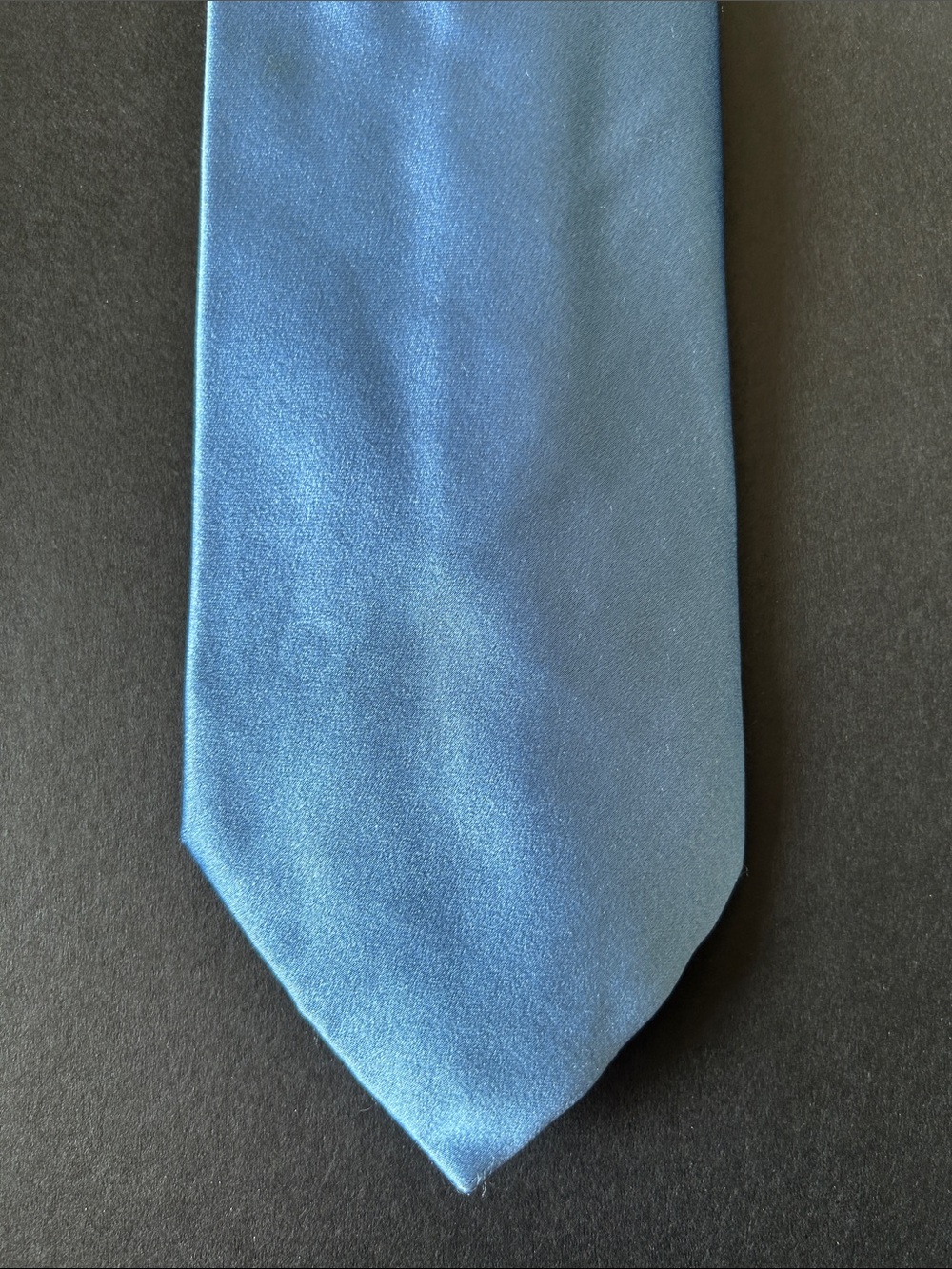 Ralph Lauren Purple Label Solid Light Blue Silk Tie